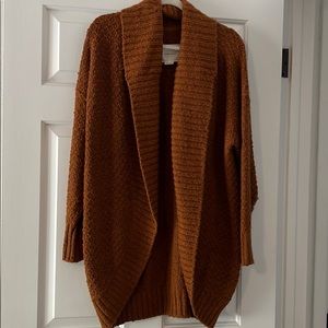 Knitted long cardigan